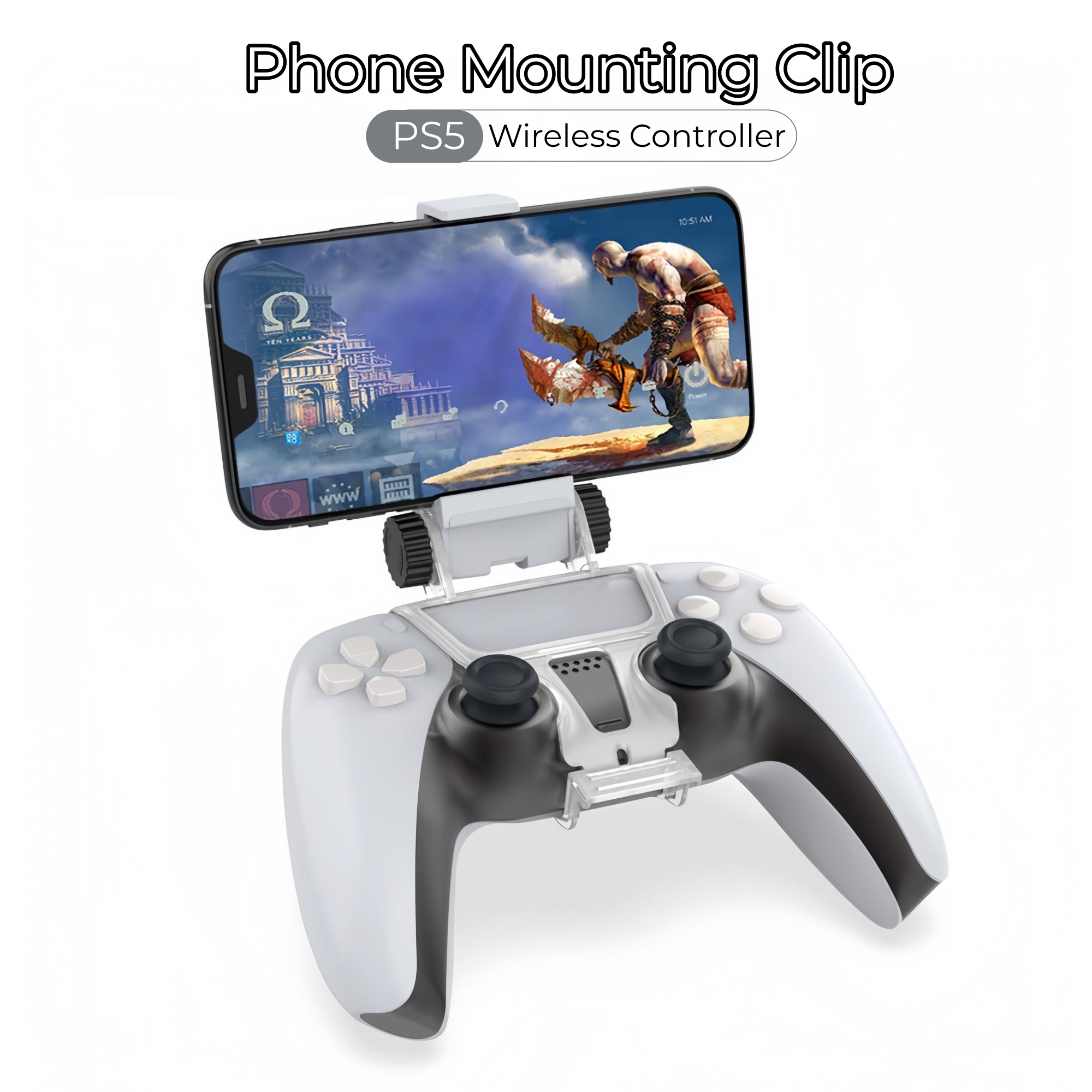 Gaming Accessories Playstation - Regulowany uchwyt na telefon do kontrolera