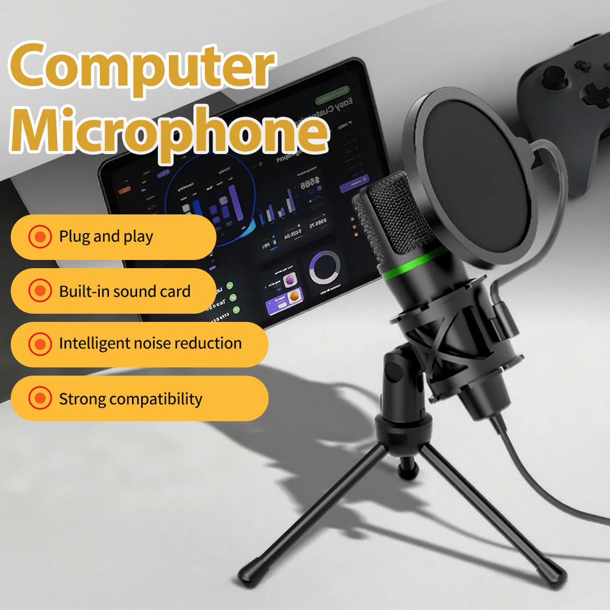 Mikrofon pojemnościowy USB prz – Gaming Accessories For Laptop recenzja i cena