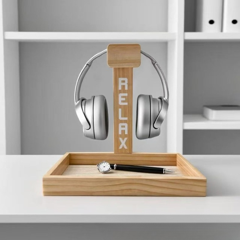 Drewniany stojak na słuchawki  – Gaming Accessories Organizer recenzja i cena